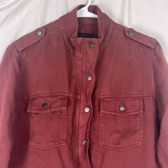 Rails Collins Military Burgundy Lightweight Zip Up Jacket - Picture 4 of 11